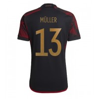 Camiseta Alemania Thomas Muller #13 Visitante Equipación Mundial 2022 manga corta